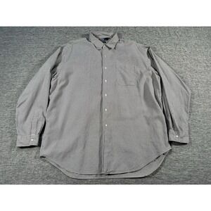 Polo Ralph Lauren Kindred Shirt Mens Extra Large Black White Plaid Long Sleeve